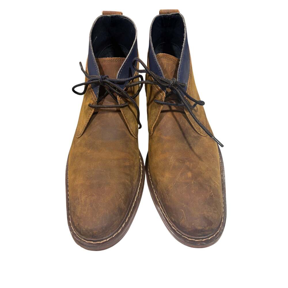 Cole Haan Colton chukka boots brown leather blue ankle panel #277 Size 10